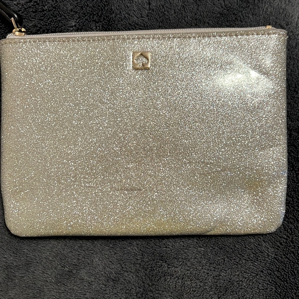 Fun silver sparkle Kate Spade passport holder